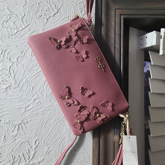 *NWT* Jessica Simpson VANESSA Soft Orchid New Womens Crossbody Bag Handbag Purse - Picture 13 of 13